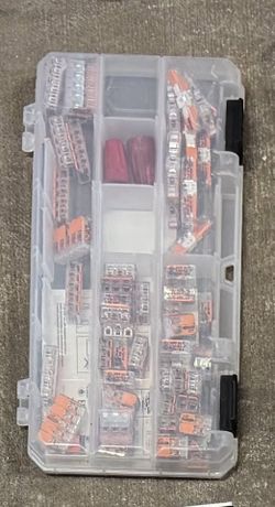 Lever Wire Connector Assortment - 2 Organizers, Wago Style 221