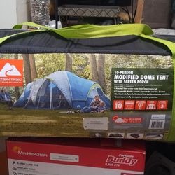 10 Person Dome Tent with Screened In Porch 