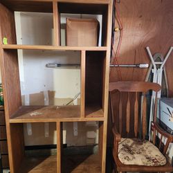 Entertainment Unit 39" X 72" And Rocking Chair