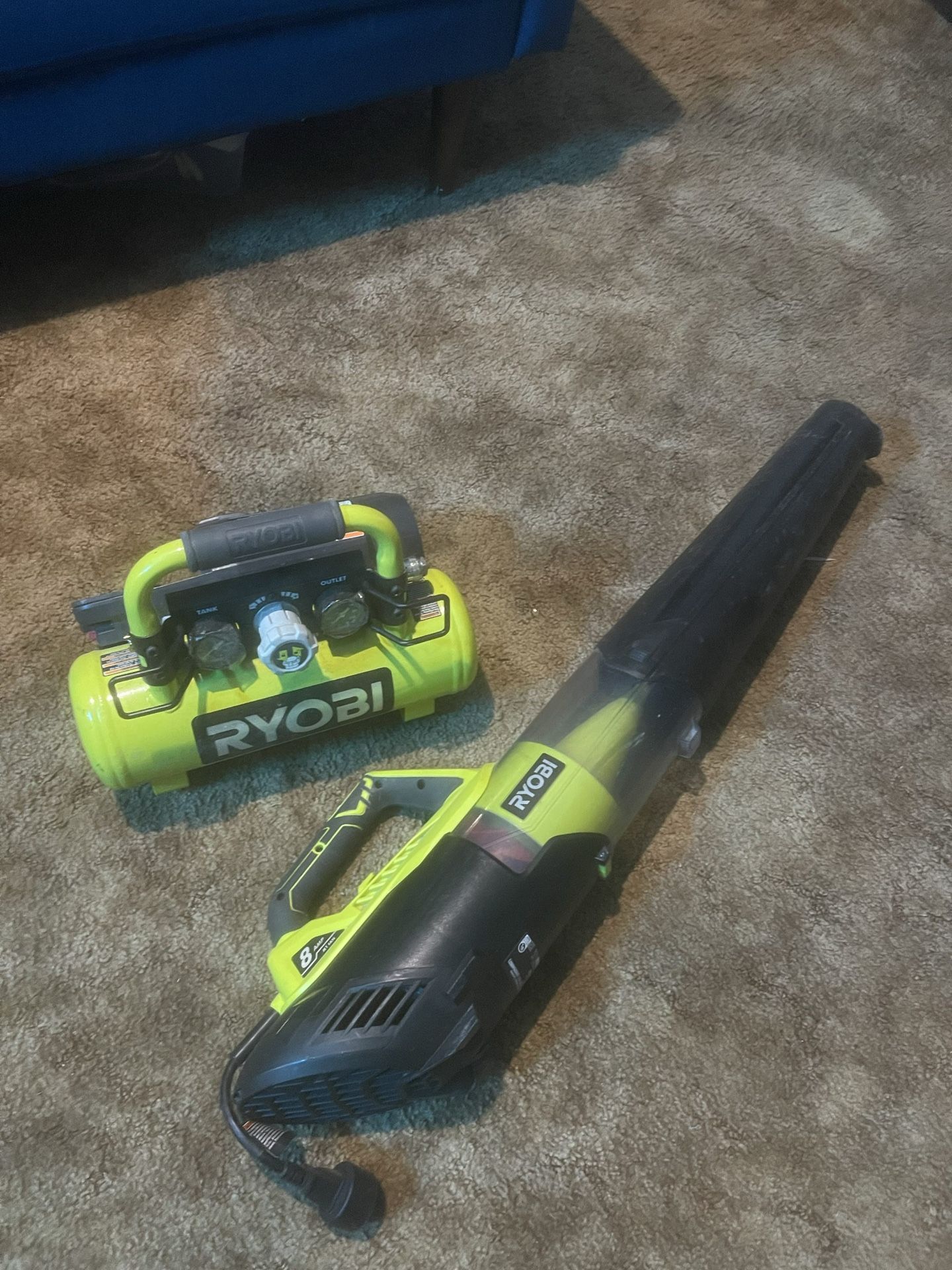 Ryobi Compressor & Ryobi Blower
