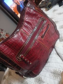 Alagator skin large purse