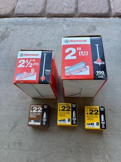 Ramset Powder Actuated Fasteners and .22 Cal Loads