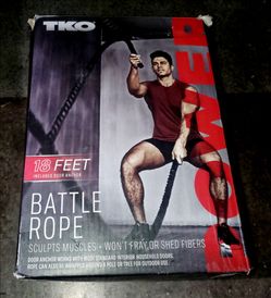 TKO 18' Battle Rope – Home Gym Workout
