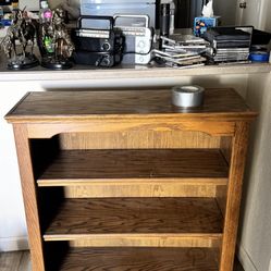 Wood Tv Stand Book Shelf