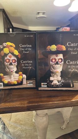 Day of the Dead Figurines Catrina and Catrin