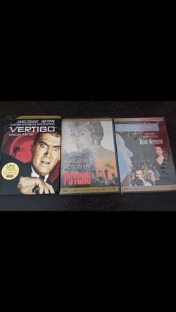 Alfred Hitchcock DVD Lot - Psycho, Vertigo, Rear Window