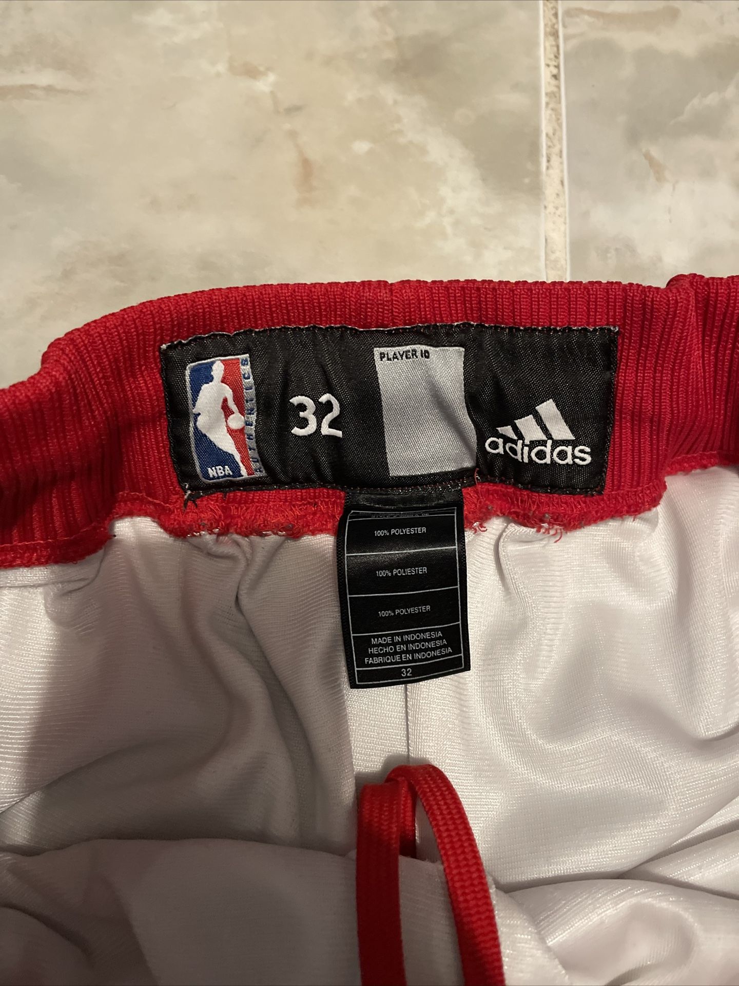 Adidas Chicago Bulls Game Worn Issued Shorts White Uniform NBA Size 32  & Accessories