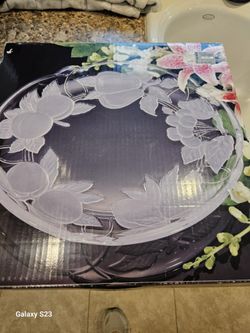 Beautiful Frosted Platter