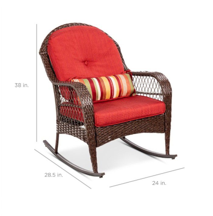 Outdoor Rocking Chair with Weather-Resistant Cushions