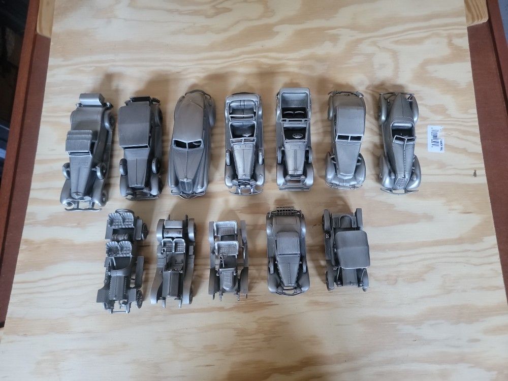 Antique Car Collection Pure Pewter