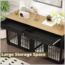 Furniture for kennels, 64.6 inches, resistant wood, large furniture style,