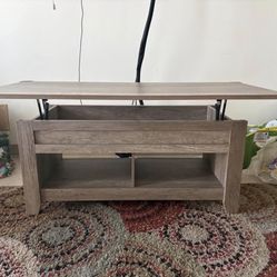 Grey Wood Coffee Table