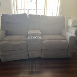 Gray  Recliner Sofa