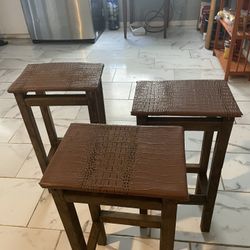 3pc Stool Set 