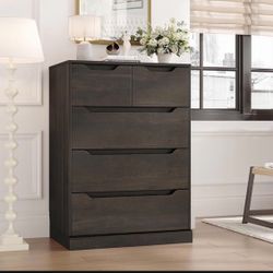 5 Drawer Dresser, Dark Brown HOS-PB-053 