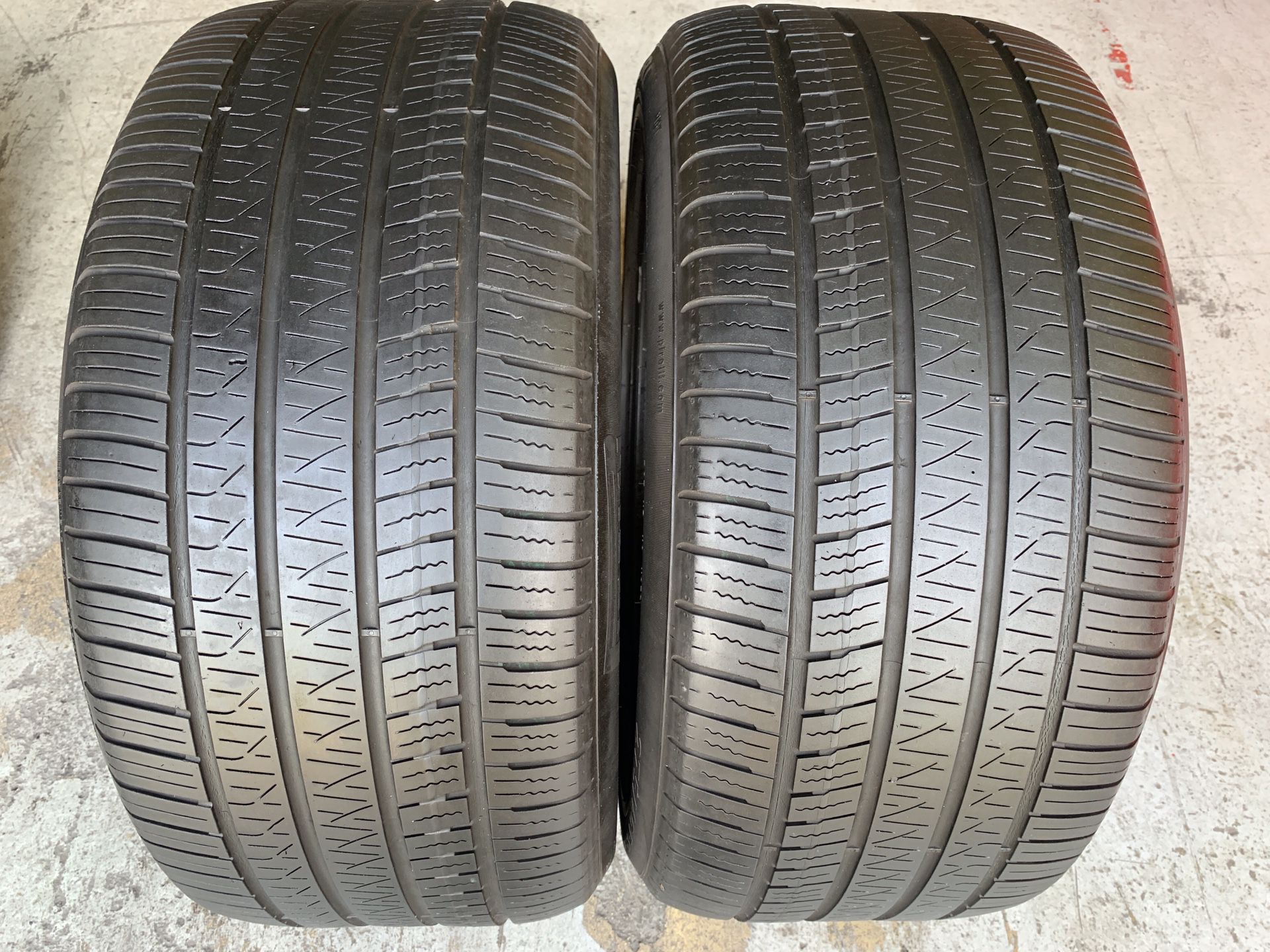 Two tires 275/40/19 Pirelli P-Zero with 65% left great pair