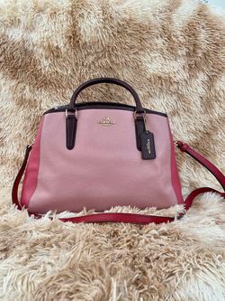 SMALL MARGOT CARRYALL IN GEOMETRIC COLORBLOCK CROSSGRAIN LEATHER