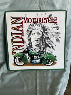 Indian motorcycle metal picture
