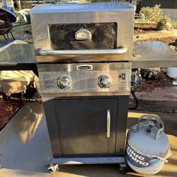 Nice Dual Gas Valve BBQ Grill with Propane Tank