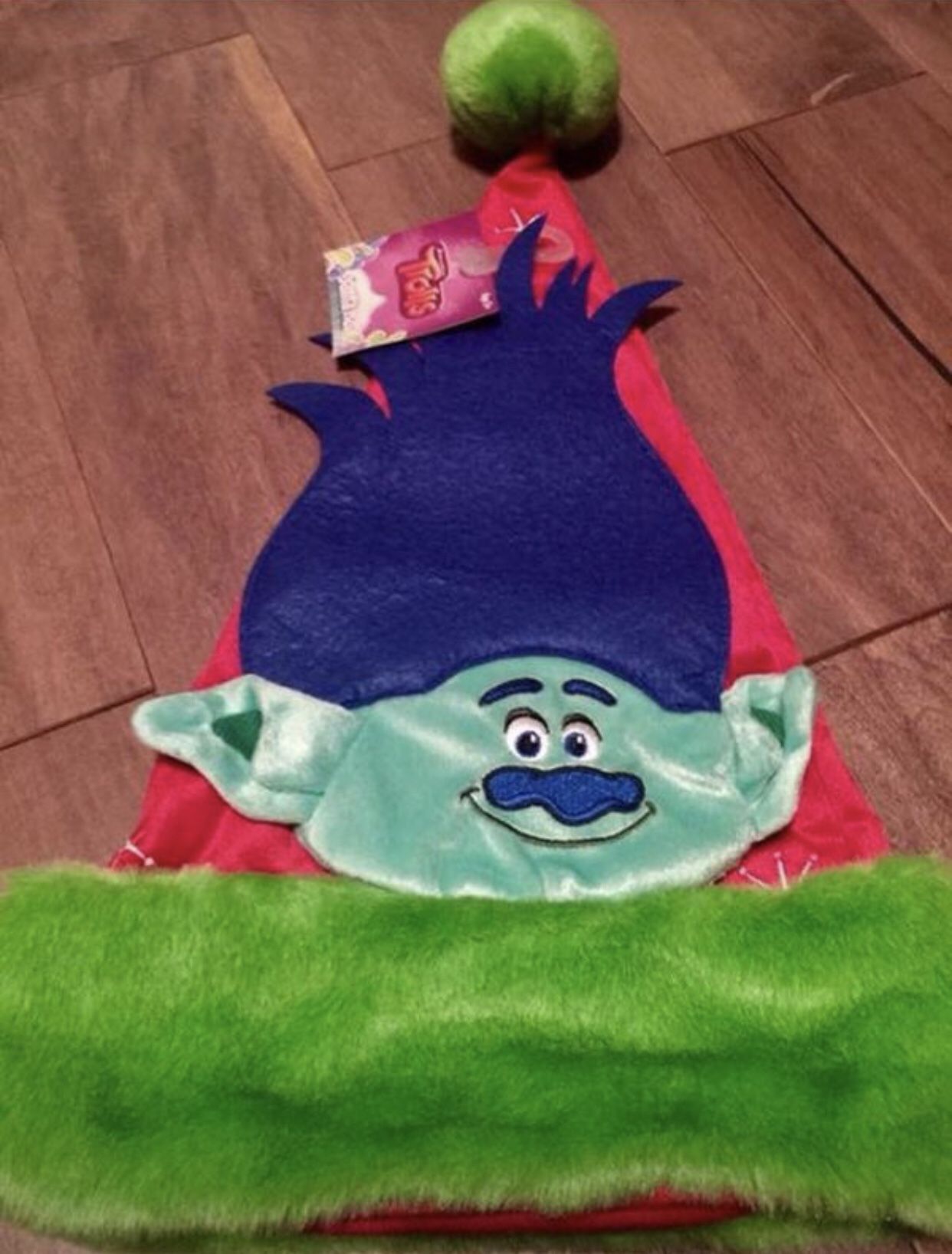 New Trolls red CHRISTMAS Santa Hat for ages 3+