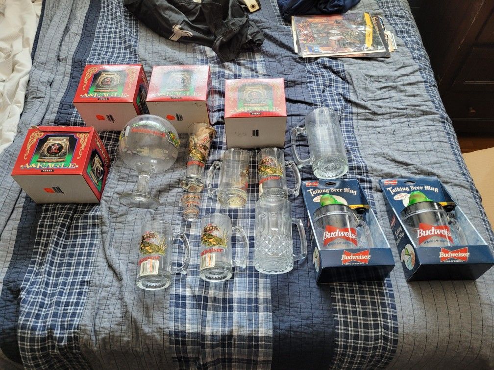 1996 Budweiser Beer Mug Collection - Originals