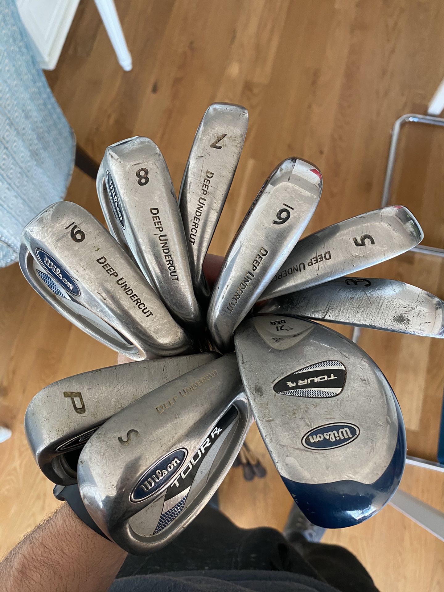 Golf Clubs - Full Set of Irons (3i - SW + 4H)