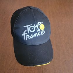 Official Tour de France Embroidered Black Baseball Cap Hat Adjustable One size fits most. New, no tags please see the photos.
100% cotton.
