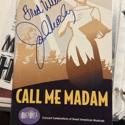 Comedy Legend Fred Willard Jo Anne worley Signed Autographed stage bill 