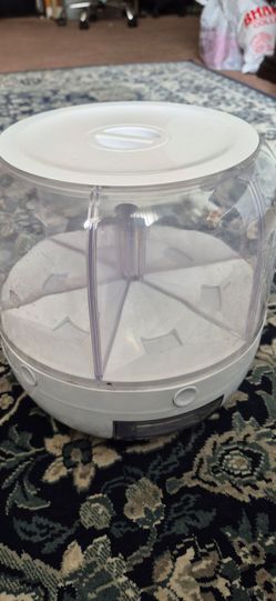 Rotating Grain Storage Bin 6 Grids Rice Container
