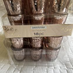 Rose gold Votives By David Tutera