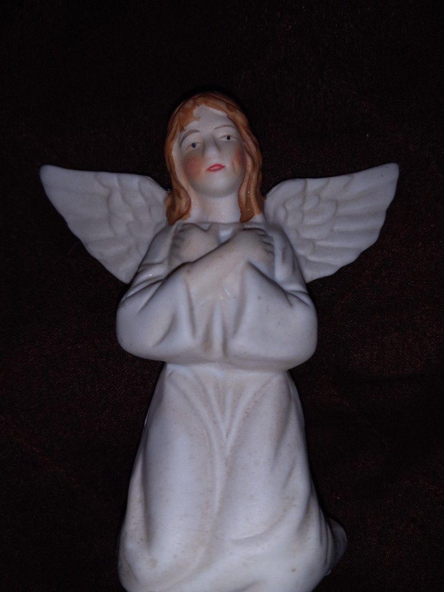 Vintage Ceramic Kneeling Angel