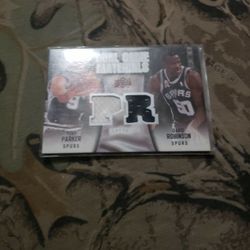 David Robinson, Tony Parker , 2009 UDC Patch Card