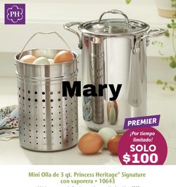 Mini Olla De 3 Qt. Con Vaporeara Princess House