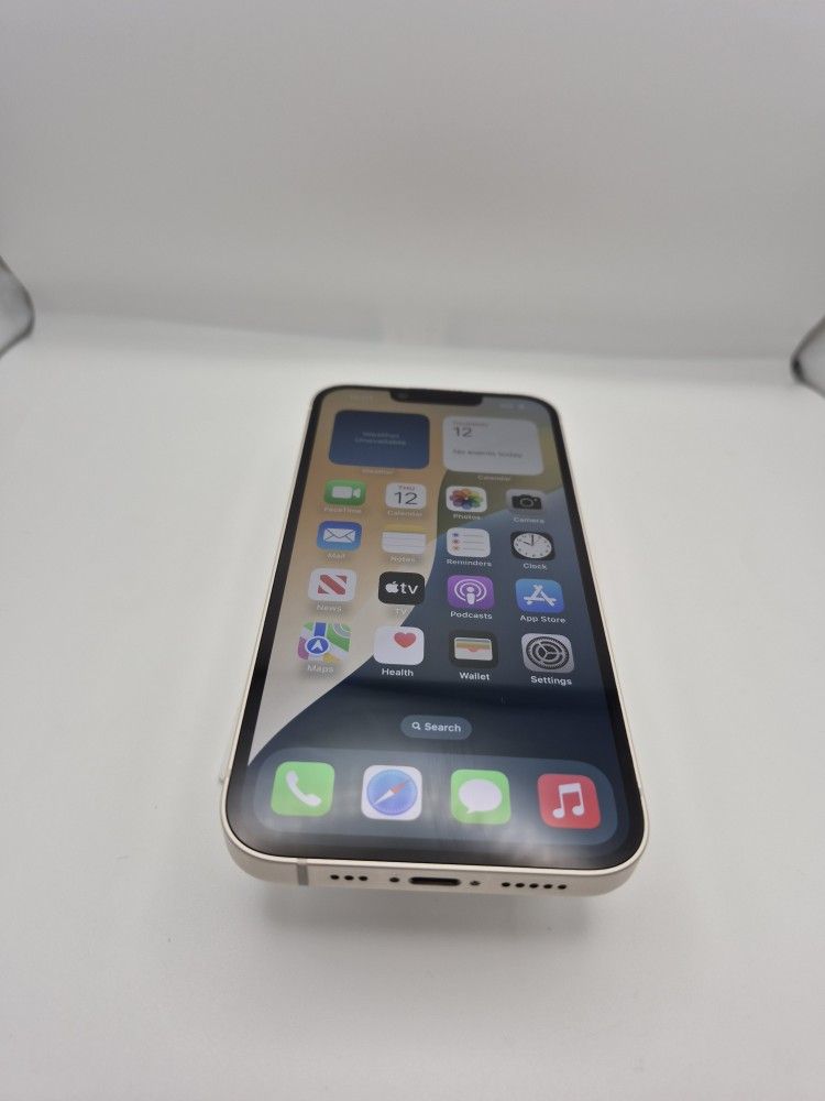 Iphone 14, white color, 128 gigabytes AT&T / Cricket Carrier, Clean IMEI