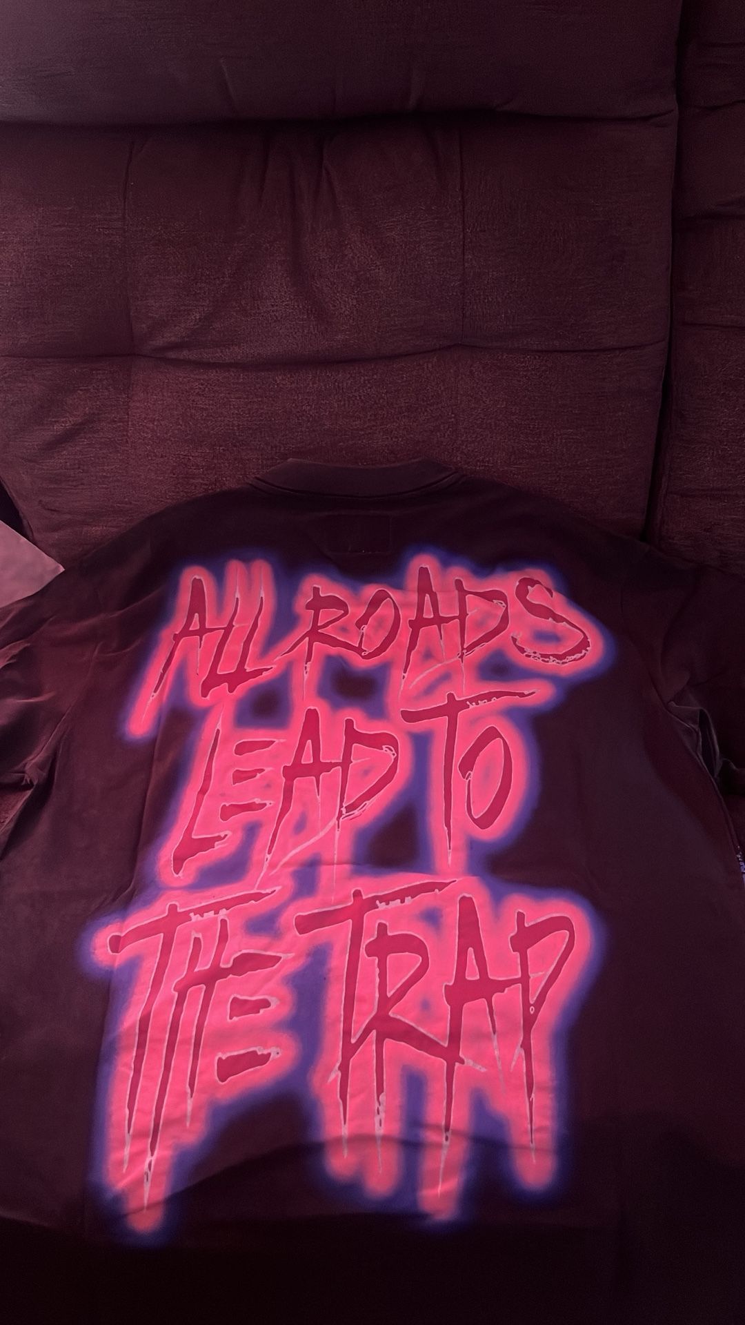 Godspeed Shirt Mens, Black And Purple, Medium