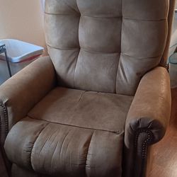 Tan Leather Recliner