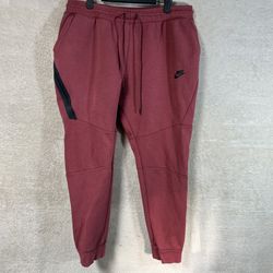 Nike Tech Fleece Joggers Mens XL Red 35x27