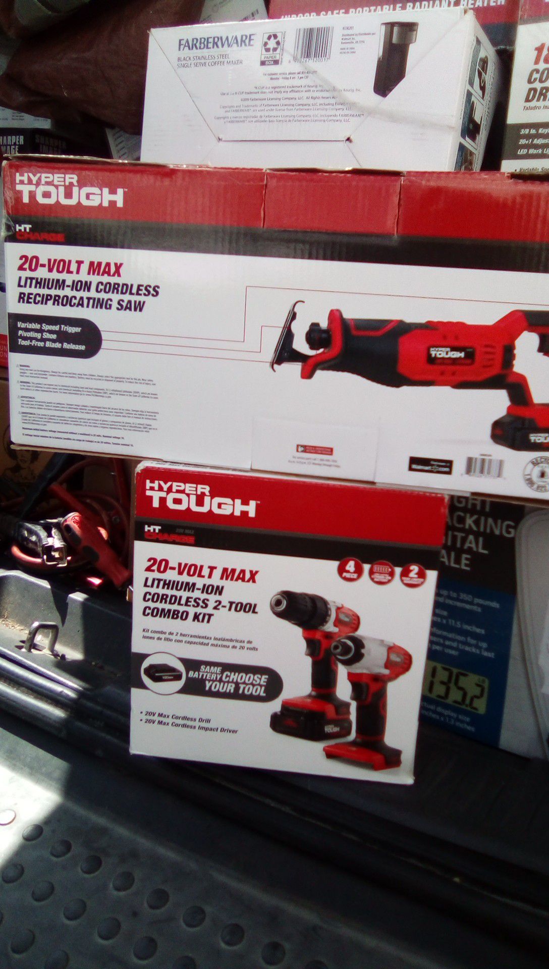 Hypertough cordless drill, impact driver, and reciprocating saw