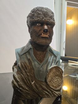 Wolfman Polystone 12" Coin Bank