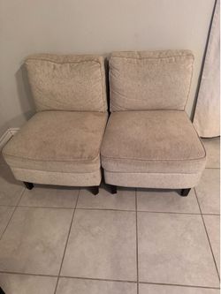 Armless Accent Chairs (Set of 2)