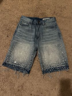 rhinestone jorts