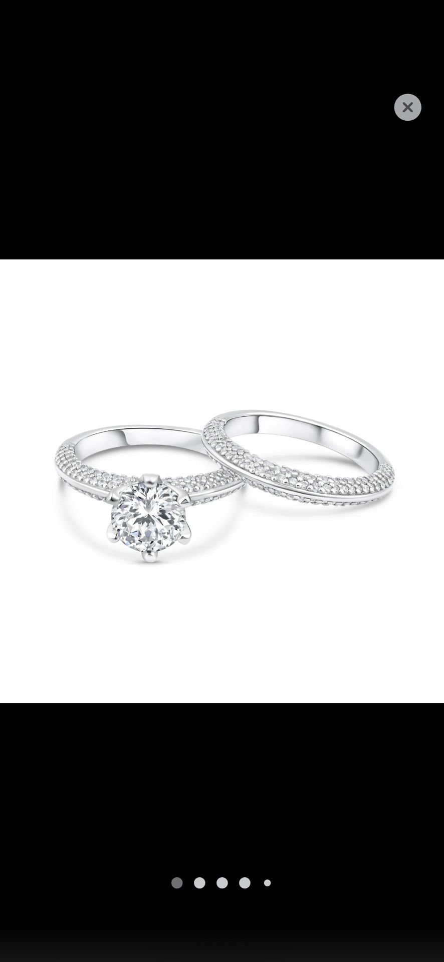 Modern Gents Size 7 Wedding Bridal Ring Sets