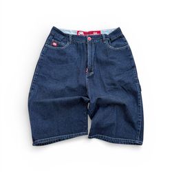 Ecko Complex Denim Foundry Dark Wash Carpenter Jorts / Jean Shorts – Size 36 (Y2K Streetwear)