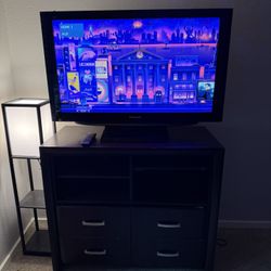 Used Dresser with TV