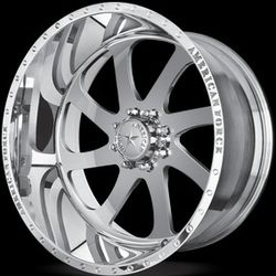 22x12 American Force Polsihed In Stock 8x165 8x170 6x139 