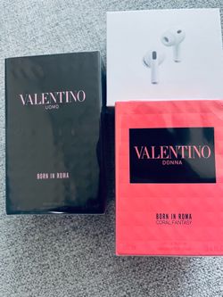 Valentino born in Roma , Valentino born in Roma coral fantasy and AirPods