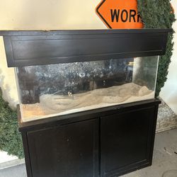 50 Gallon Reef Tank With Wood Stand 