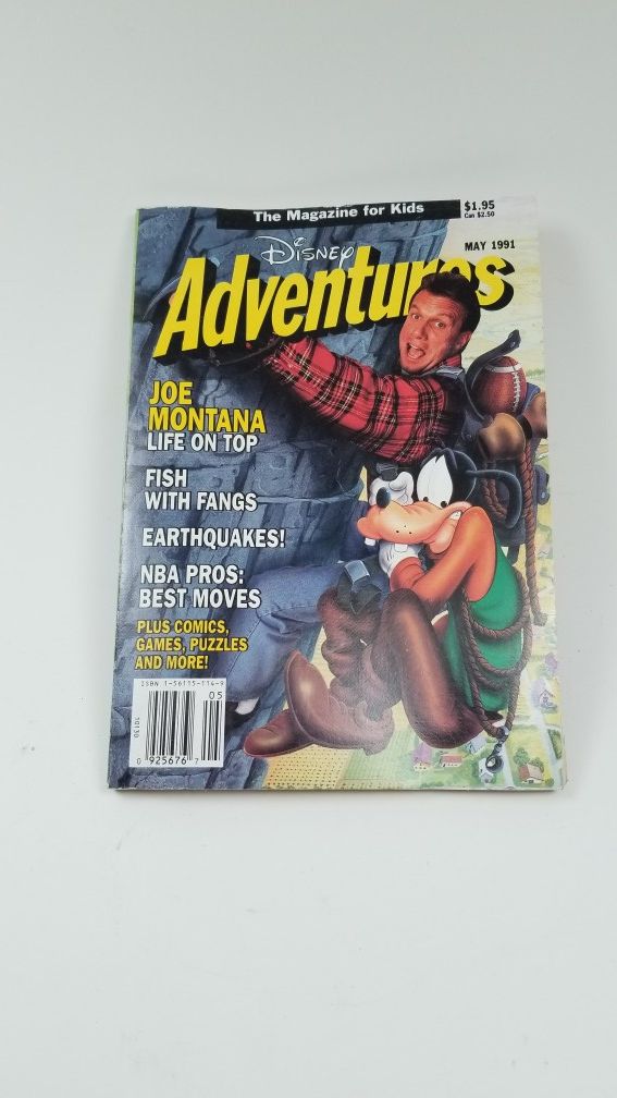 Disney Adventures Magazine May 1991 Joe Montana