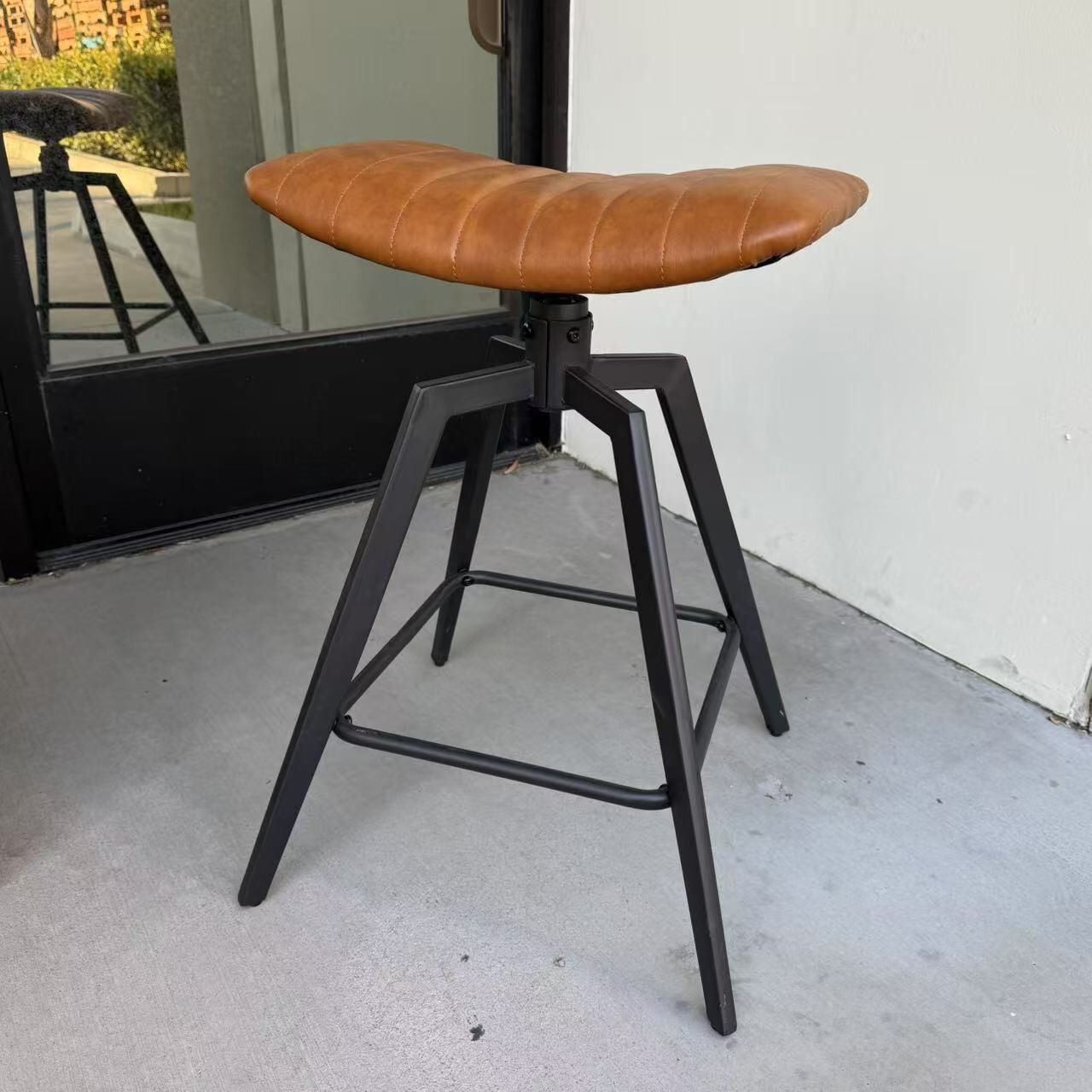 New In Box $20 Each 24 Inch Tall Swivel Counter Height Bar Stool Chair Kitchen Furniture Camel Brown Color Seat