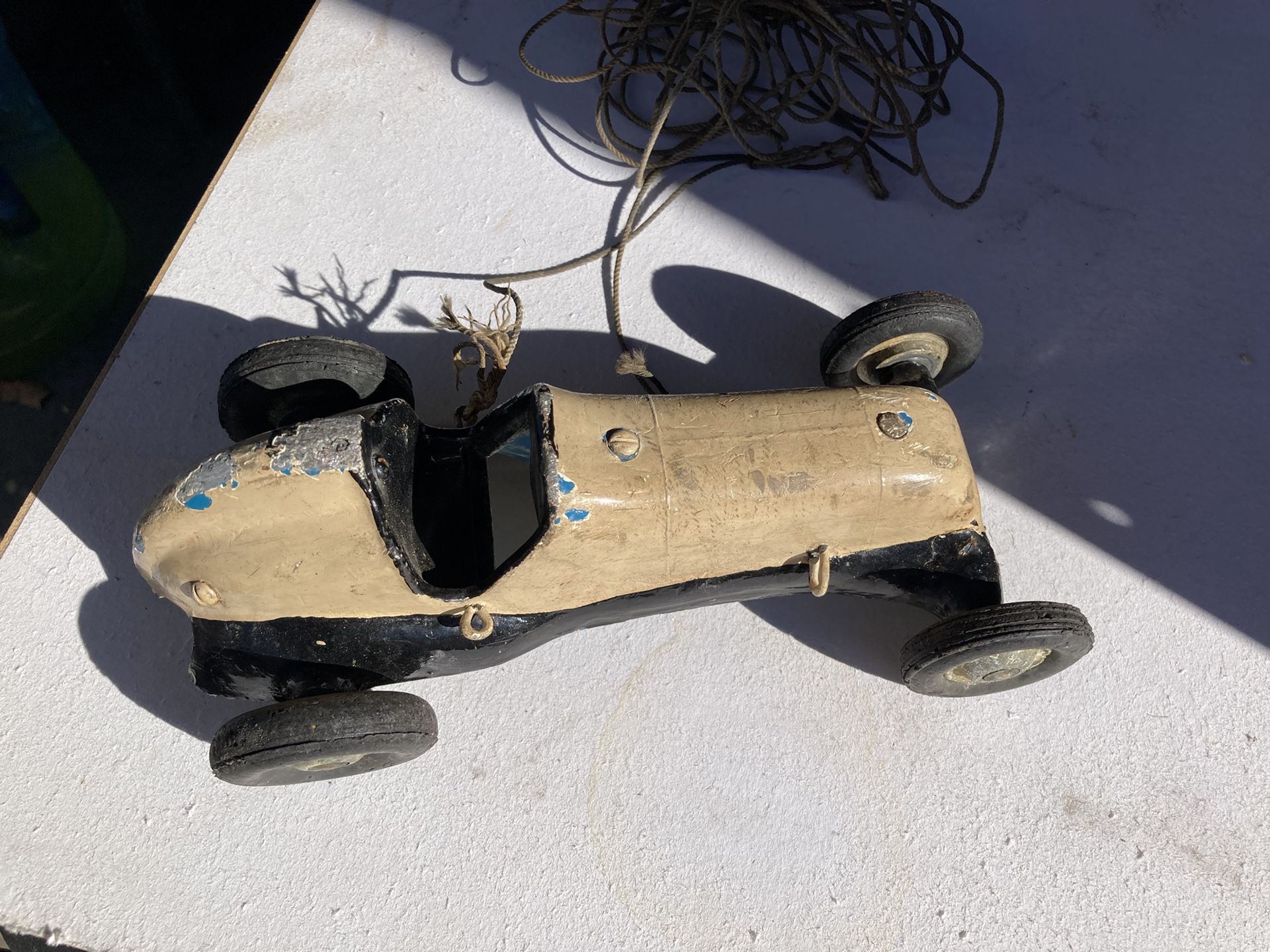 Tether Toy Vintage Tether Cars 1958 Tether Car 12 In Long Plastic Or  Composite Material Not